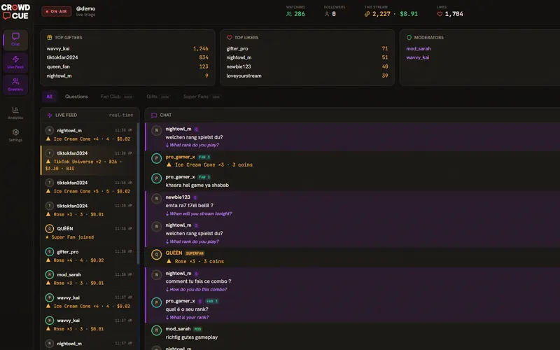 CrowdCue preview